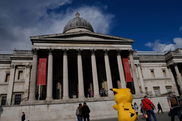 Pikachu on Trafalgar Square